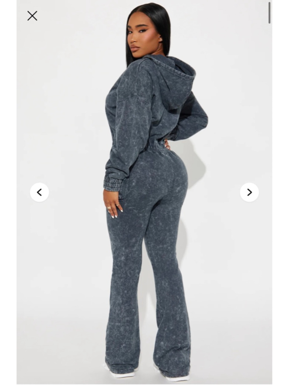 Women's Fashion Nova Found my Peace Navy Washed Jumpsuit Size Small - Picture 2 of 11
